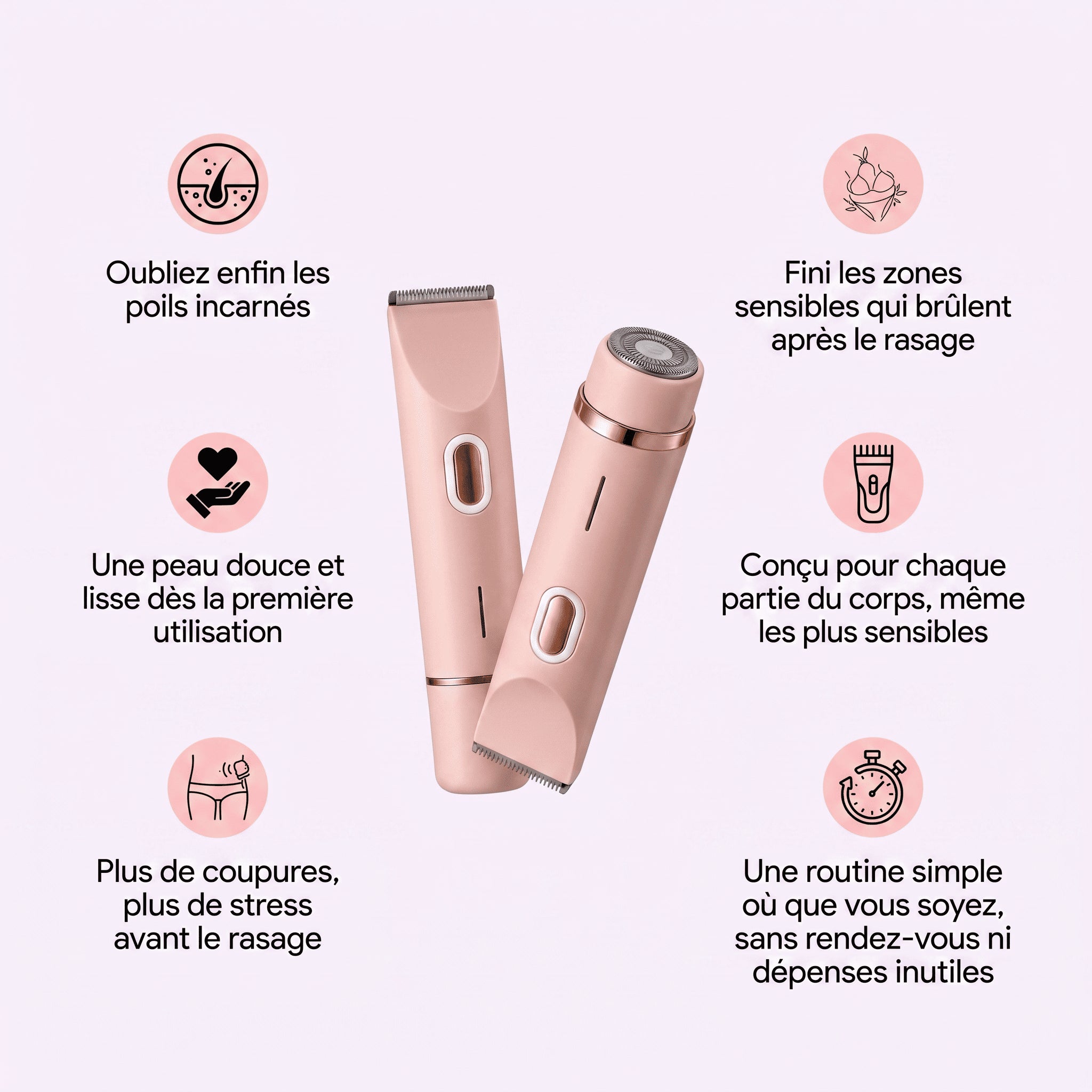 FreshSkin - Rasoir pour le visage et le corps