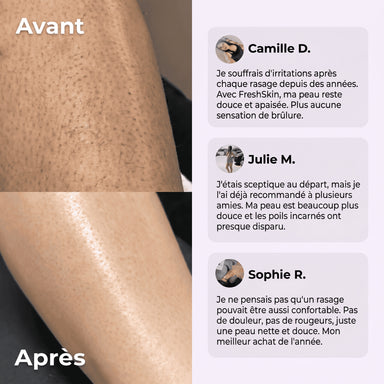 FreshSkin - Rasoir pour le visage et le corps