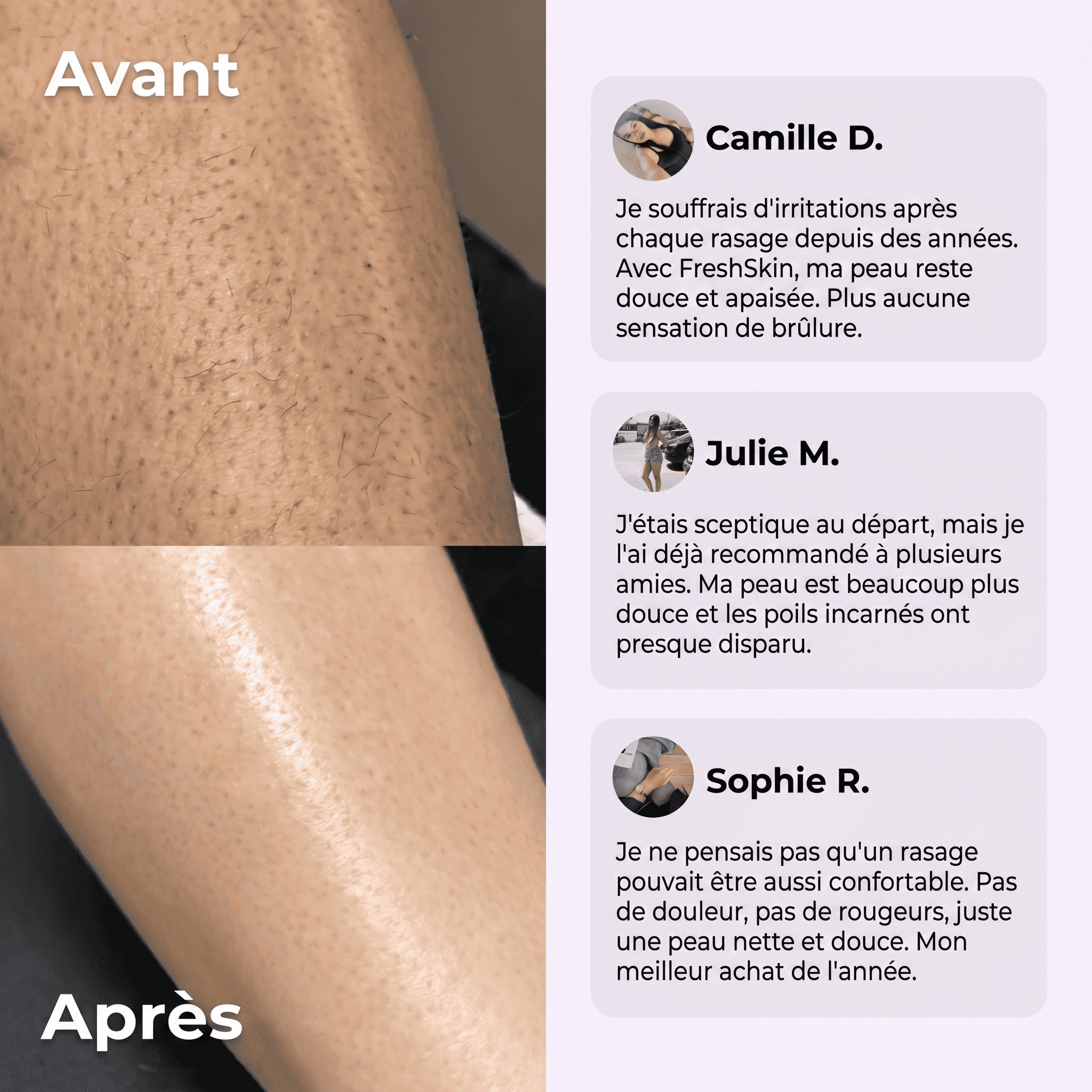 FreshSkin - Rasoir pour le visage et le corps